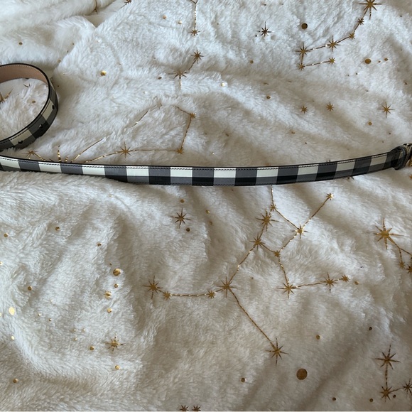 DOLCE AND GABBANA Patent Leather Gingham Pattern Belt AUTHENTIC - Picture 2 of 10